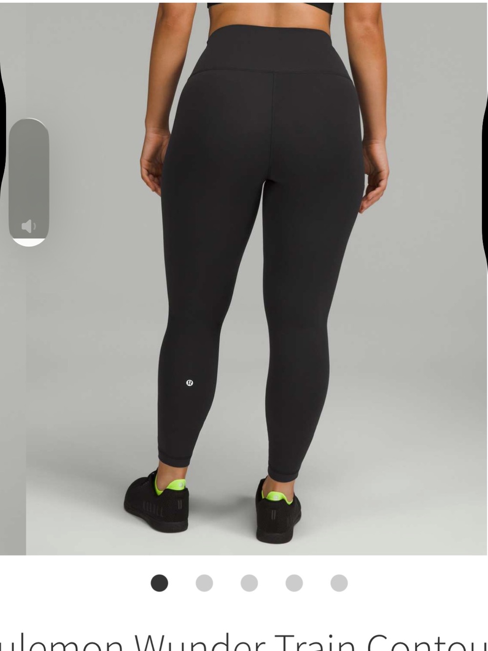 lululemon athletica Black 4 Wunder Train High-Rise Leggings